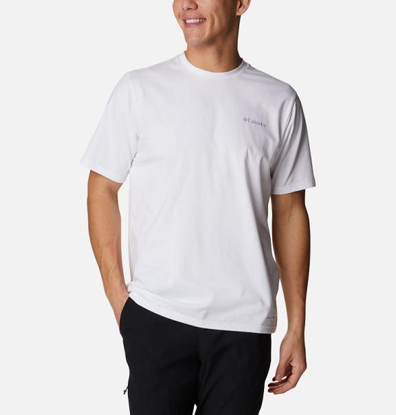Columbia T-Shirt Herre Sun Trek Hvide EMGS97382 Danmark